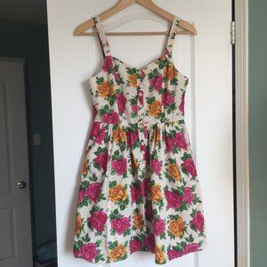 Kimchi Blue Button Up Rose Dress